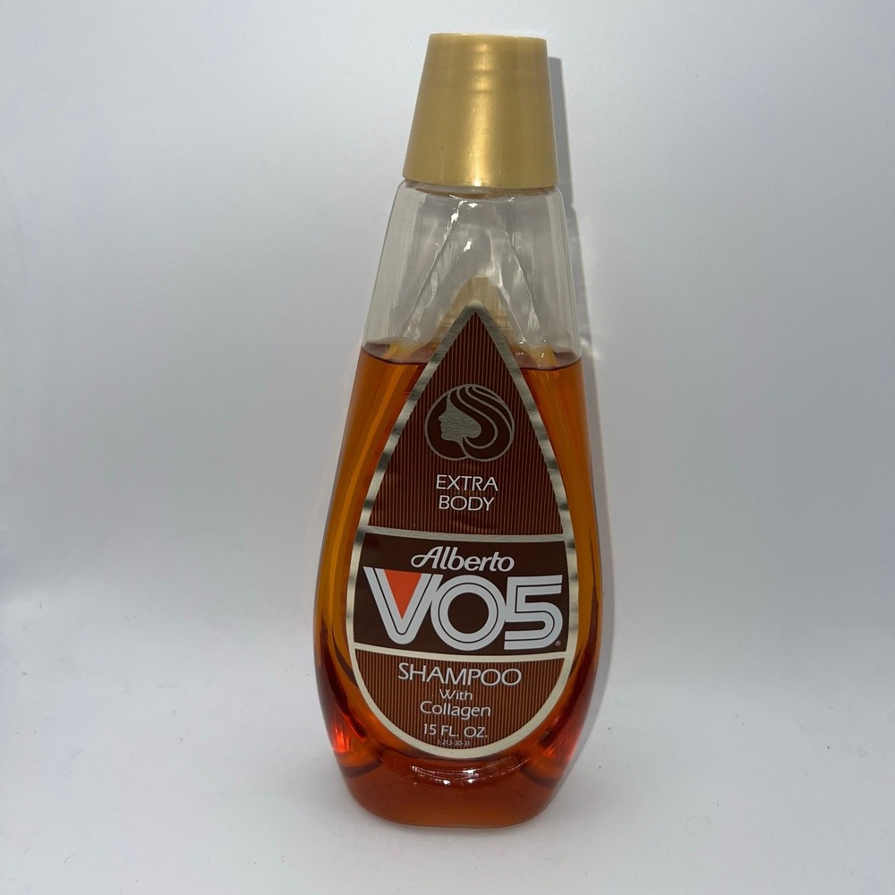 Vintage 1986 Alberto VO5 Extra Body Shampoo with Collagen 15 Fl Oz 75% Full‎
